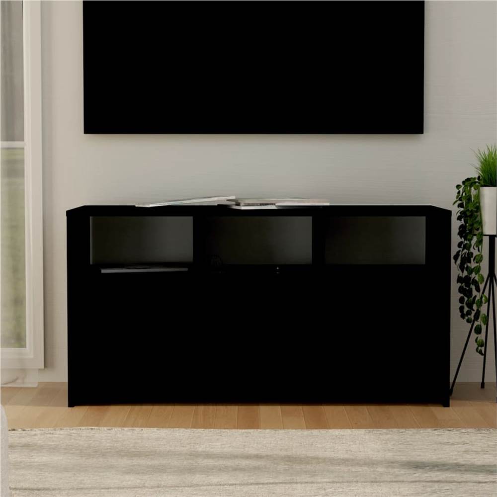 

TV Cabinet Black 102x37.5x52.5 cm Chipboard