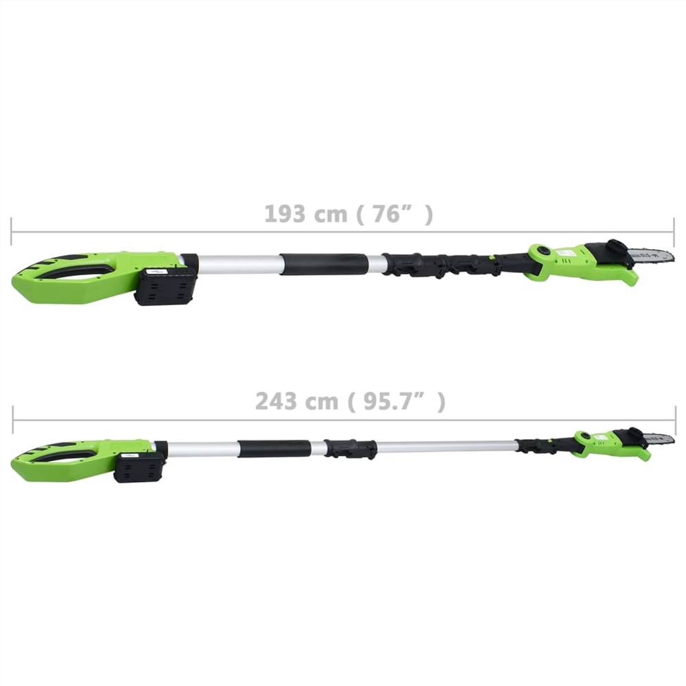 2-in-1 Pole Trimmer&Saw with Battery Pack 20V 1500 mAh Li-ion