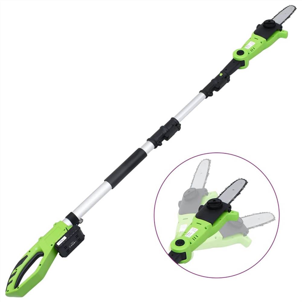 2-in-1 Pole Trimmer&Saw with Battery Pack 20V 1500 mAh Li-ion