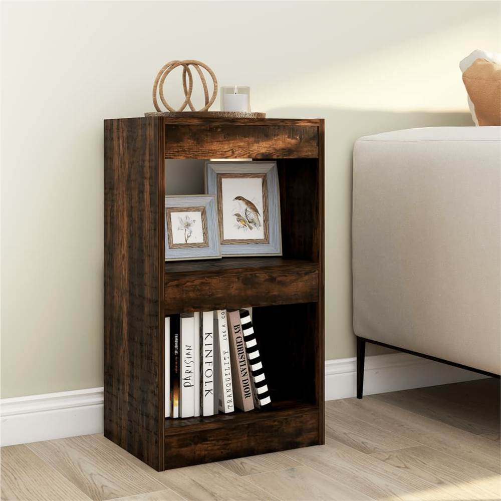 

Book Cabinet/Room Divider Smoked Oak 40x30x72 cm