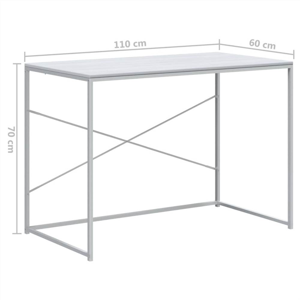 Computer Desk White 110x60x70 cm Chipboard