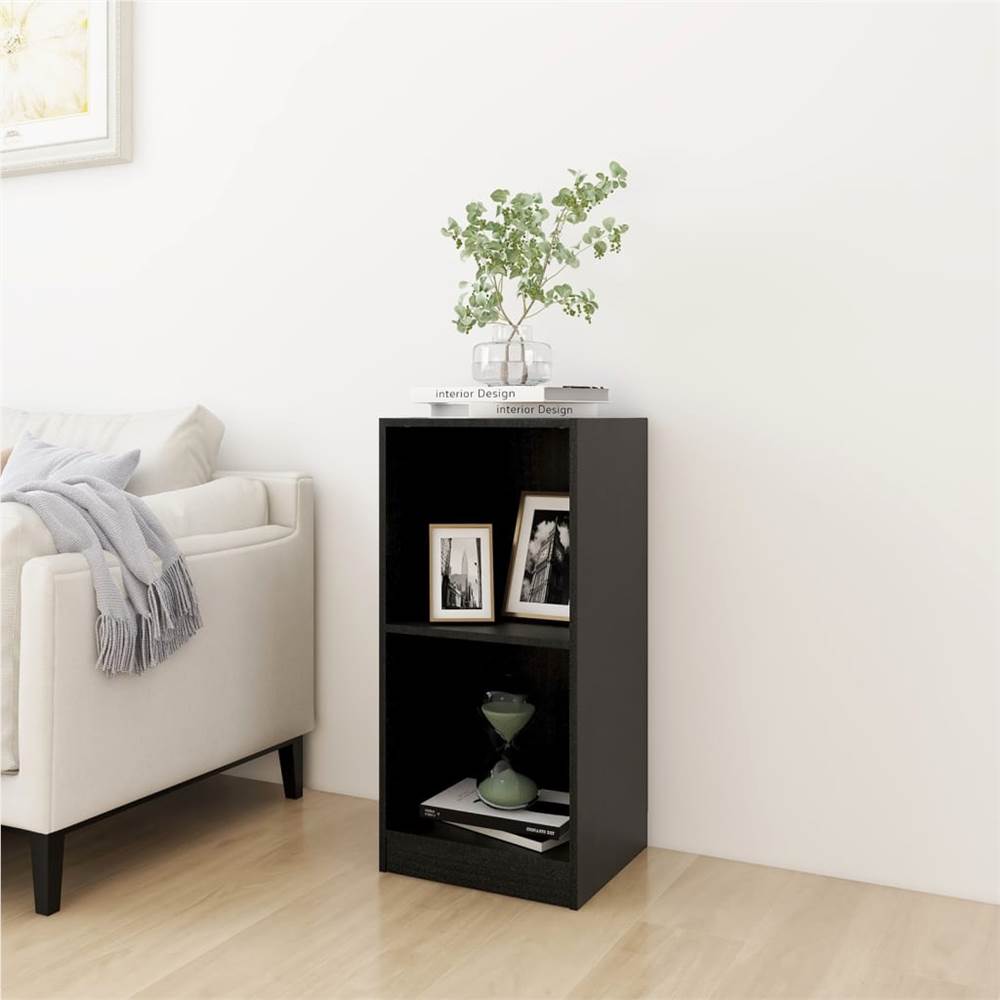 

Side Cabinet Black 35.5x33.5x76 cm Solid Pinewood