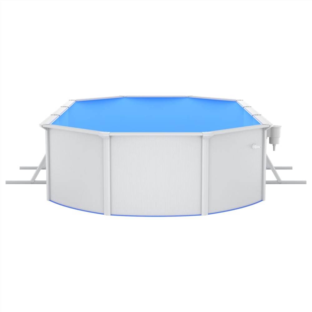 Swimming Pool with Safety Ladder 610x360x120 cm
