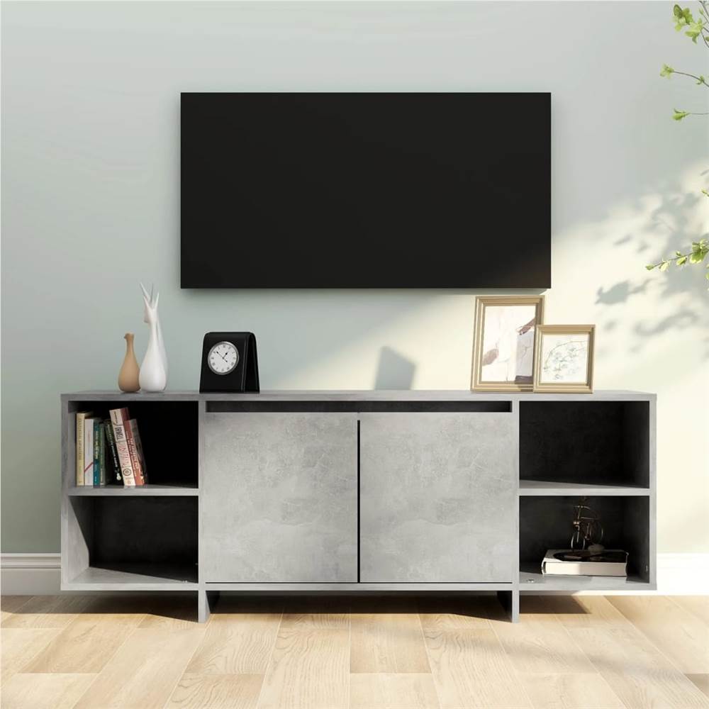 

TV Cabinet Concrete Grey 130x35x50 cm Chipboard