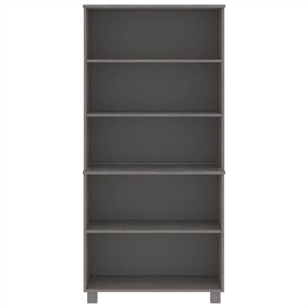 Highboard Solid Wood Pine Light Grey