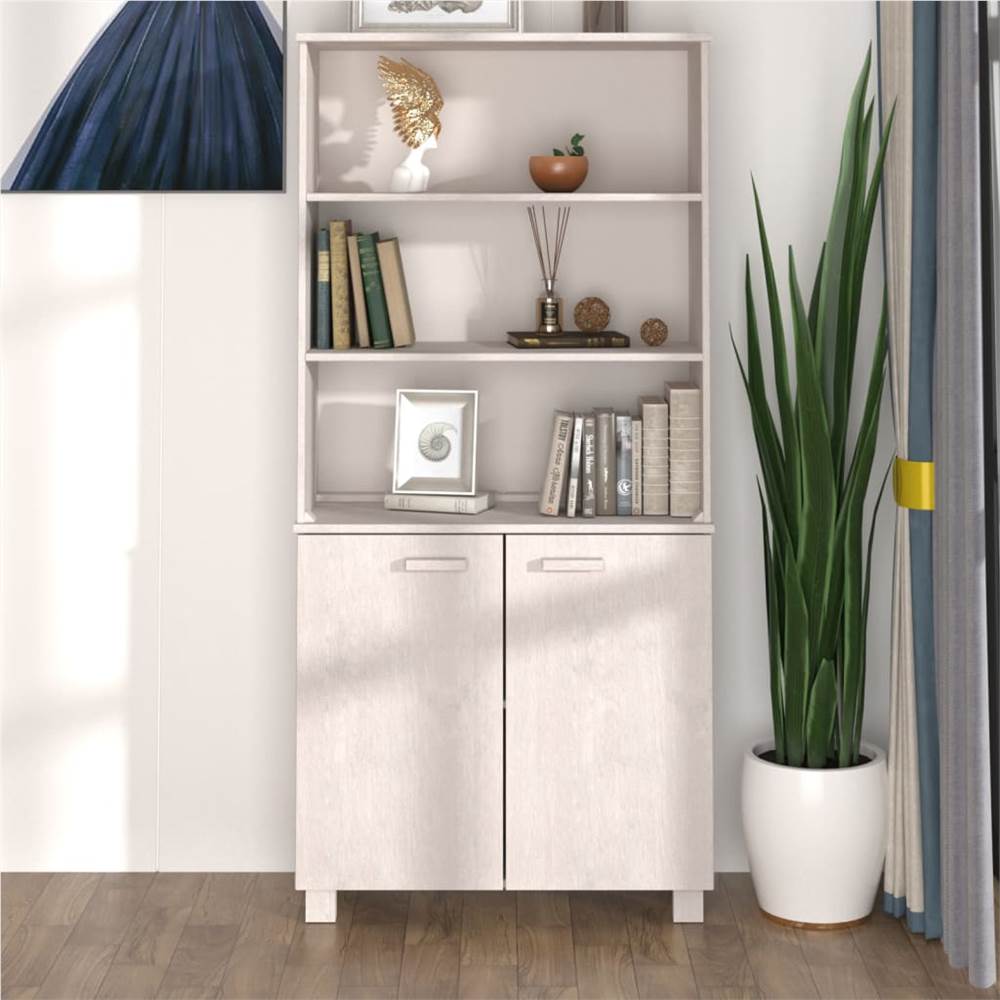 

Highboard Solid Wood Pine White