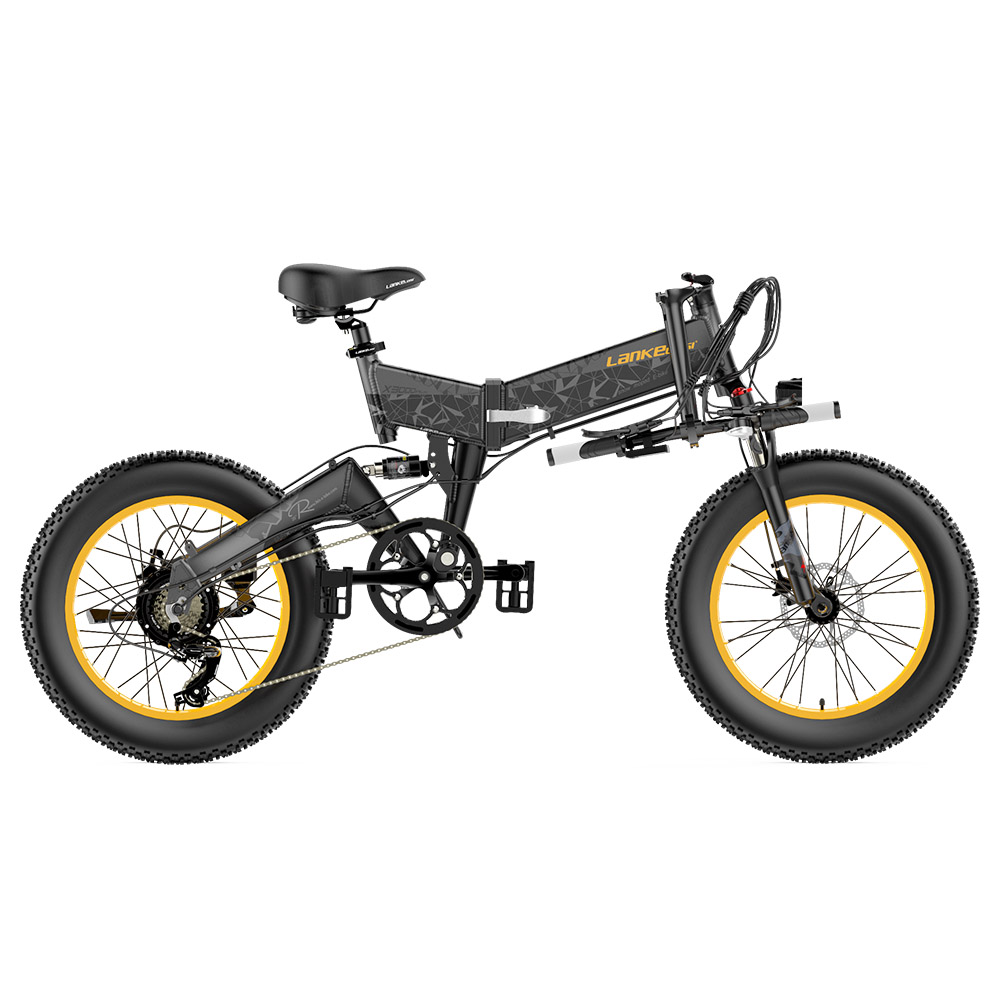 LANKELEISI X3000 Plus Folding Electric Mountain Bike Grey