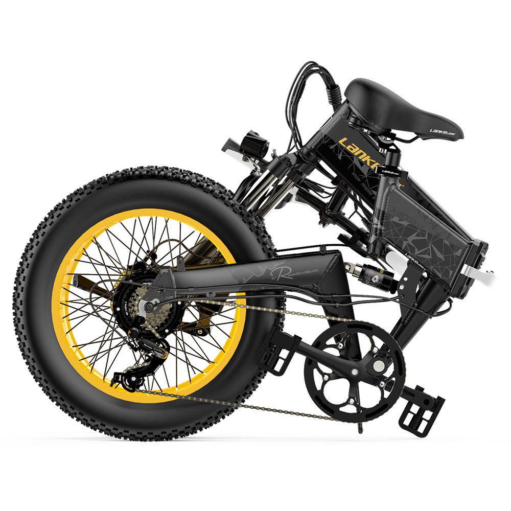 VTT électrique Lankeleisi X 3000 Plus - Fatbike 20" Noir - 7 Vitesses - Neuf