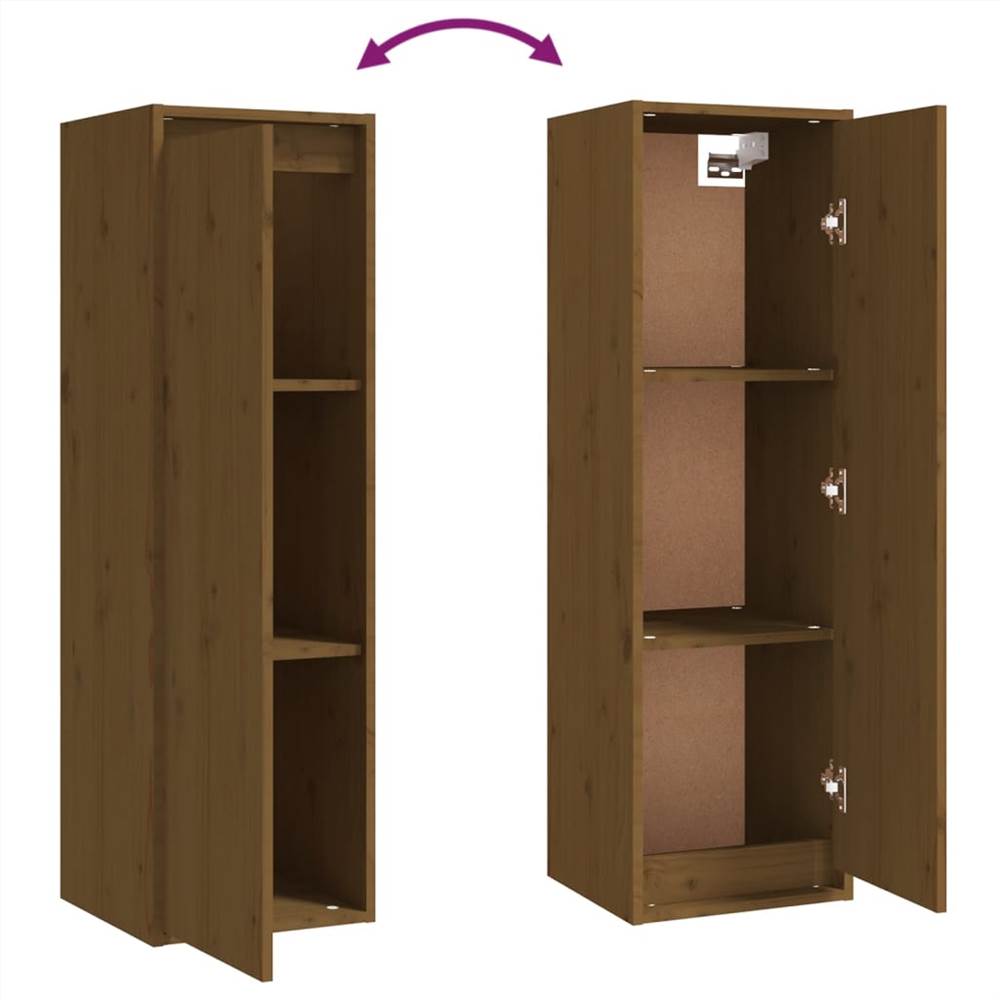 TV Cabinets 8 pcs Honey Brown Solid Wood Pine