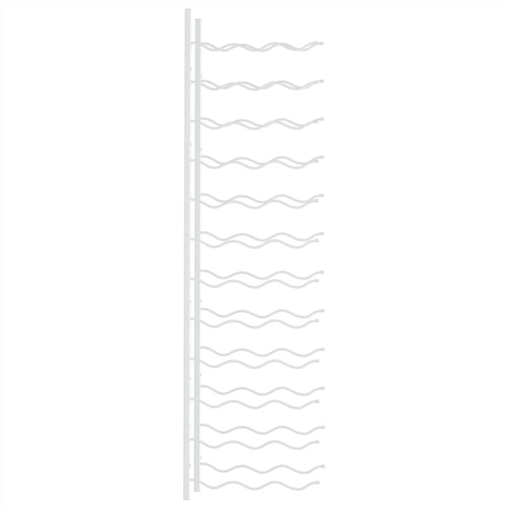 Wall Mounted Wine Rack for 36 Bottles White Iron