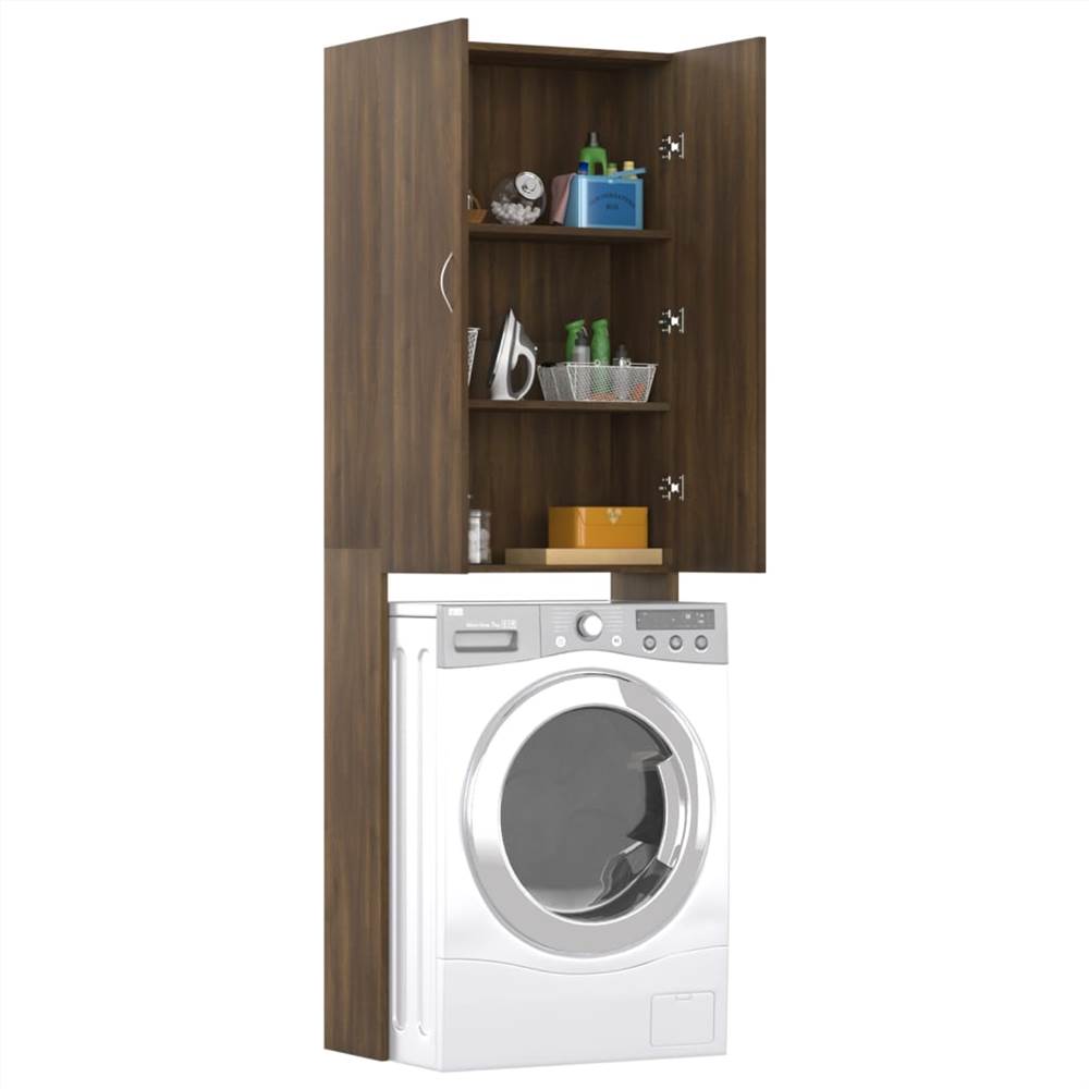 Best Pirce π Washing Machine Cabinet Brown Oak 64x25.5x190 cm βοΈ 18 Washing Machine Cabinet Brown Oak 64x25.5x190 cm
