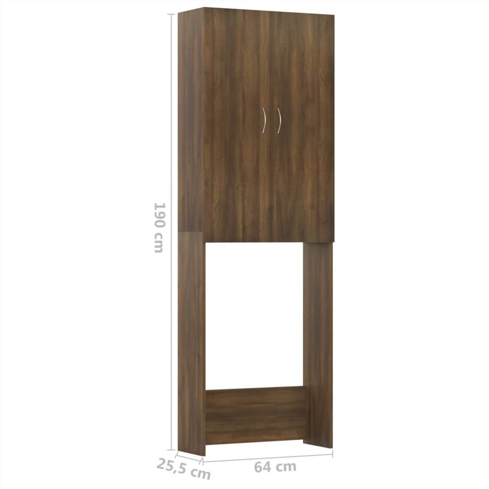 Best Pirce π Washing Machine Cabinet Brown Oak 64x25.5x190 cm βοΈ 22 Washing Machine Cabinet Brown Oak 64x25.5x190 cm