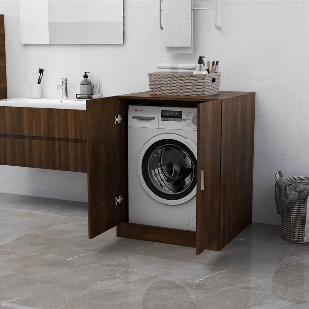 Discount ✨ Washing Machine Cabinet Brown Oak 71x71.5x91.5 cm 😀 16 Washing Machine Cabinet Brown Oak 71x71.5x91.5 cm