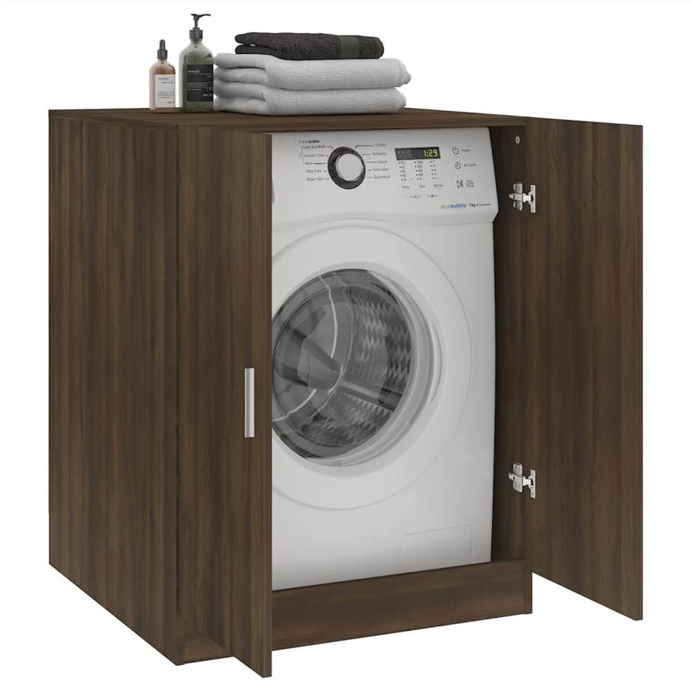 Discount ✨ Washing Machine Cabinet Brown Oak 71x71.5x91.5 cm 😀 17 Washing Machine Cabinet Brown Oak 71x71.5x91.5 cm