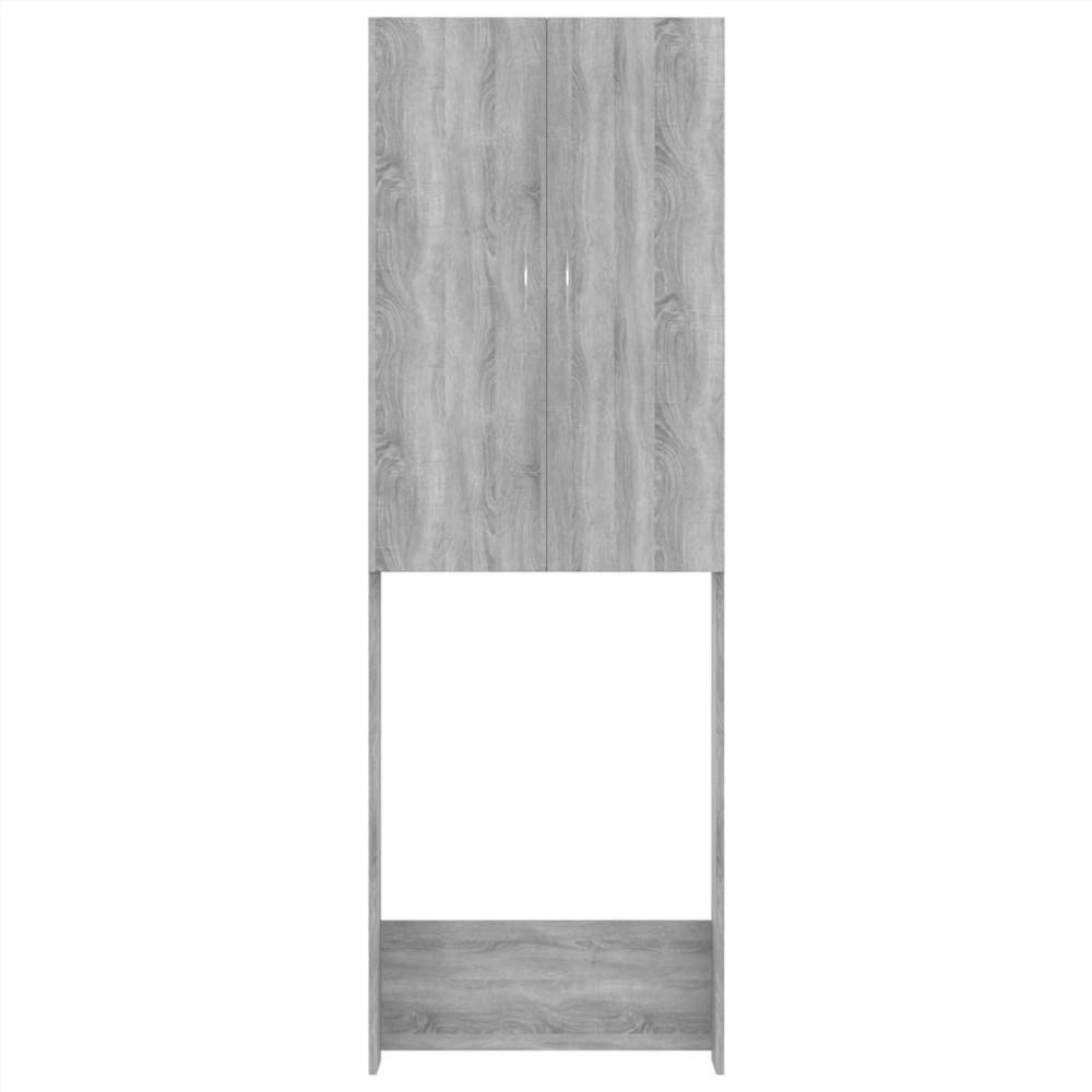 Washing Machine Cabinet Grey sonoma 64x25.5x190 cm