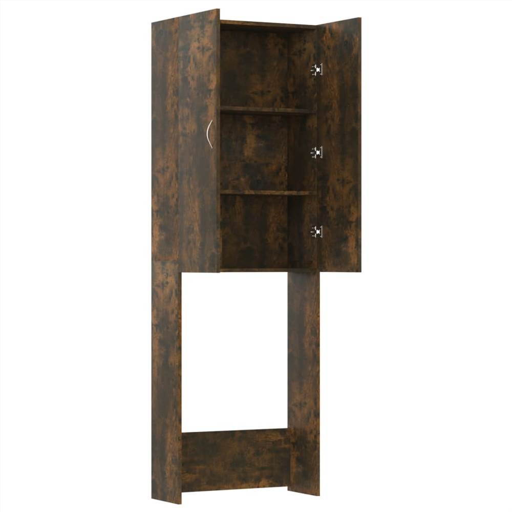 Washing Machine Cabinet Smoked Oak 64x25.5x190 cm