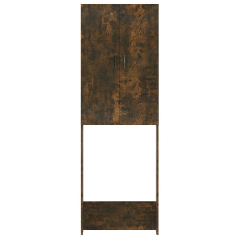 Washing Machine Cabinet Smoked Oak 64x25.5x190 cm