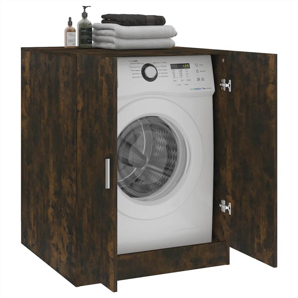Washing Machine Cabinet Smoked Oak 71x71.5x91.5 cm