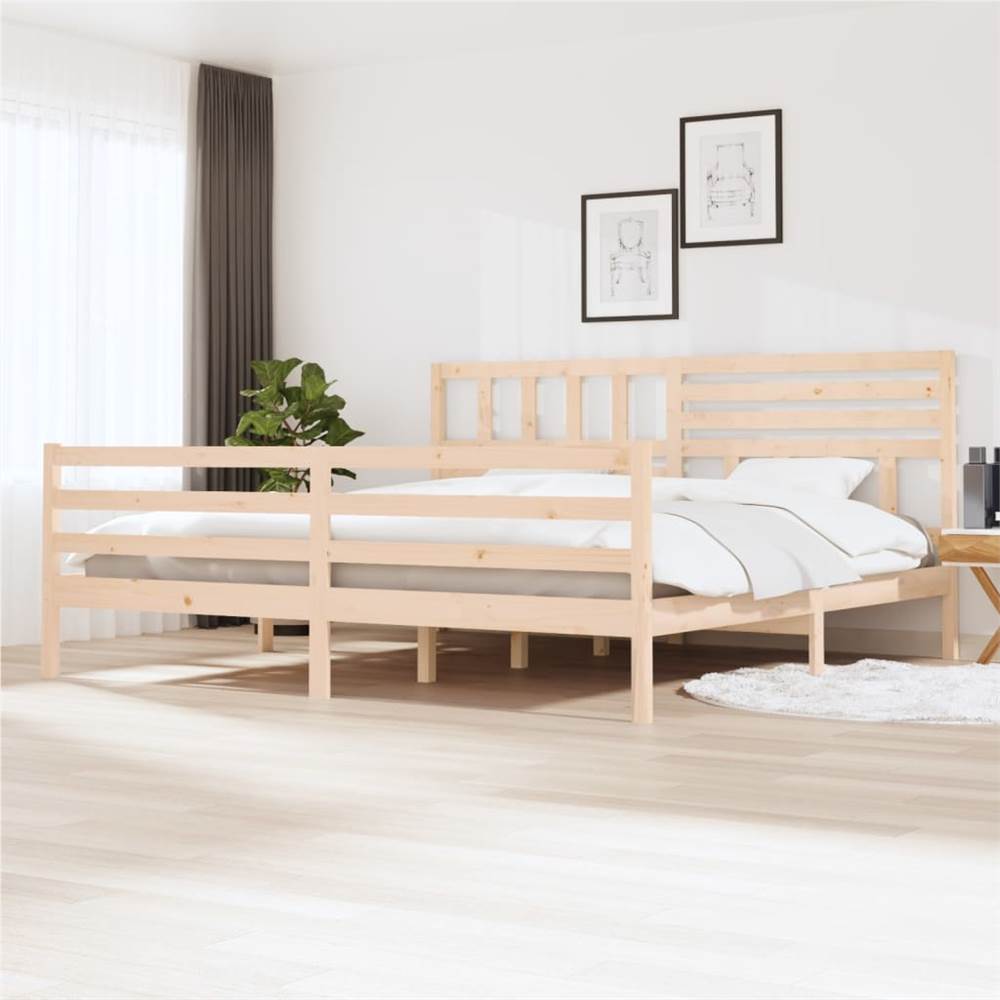 

Bed Frame Solid Wood 200x200 cm Super King