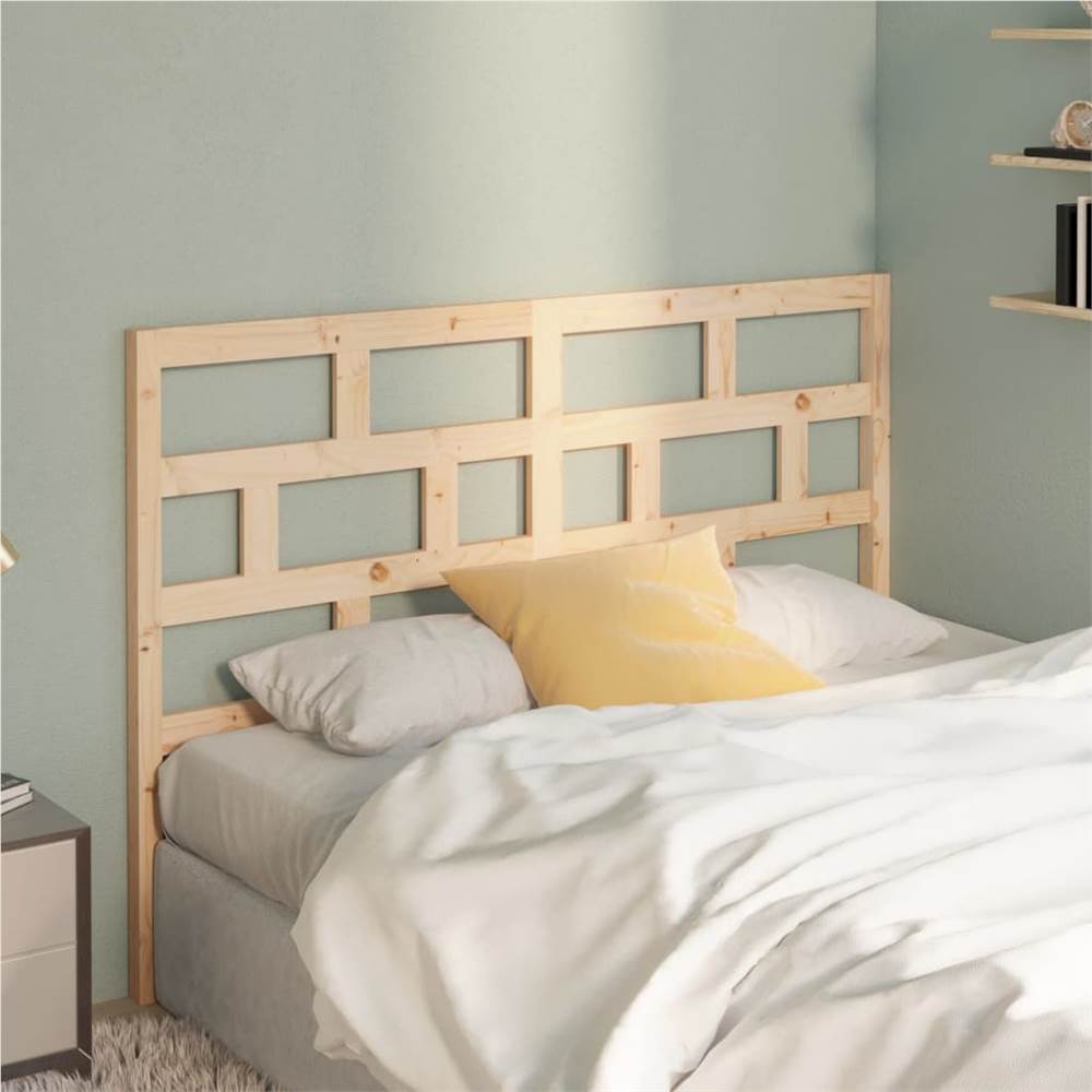

Bed Headboard 141x4x100 cm Solid Wood Pine