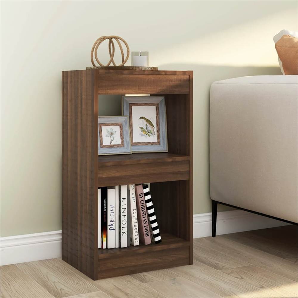 

Book Cabinet/Room Divider Brown Oak 40x30x72 cm