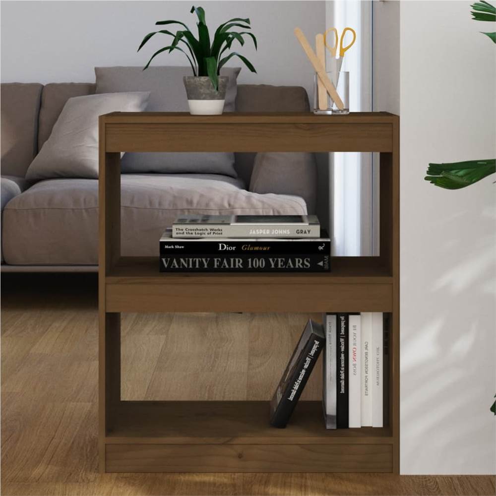 

Book Cabinet/Room Divider Honey Brown 60x30x71.5 cm Wood Pine