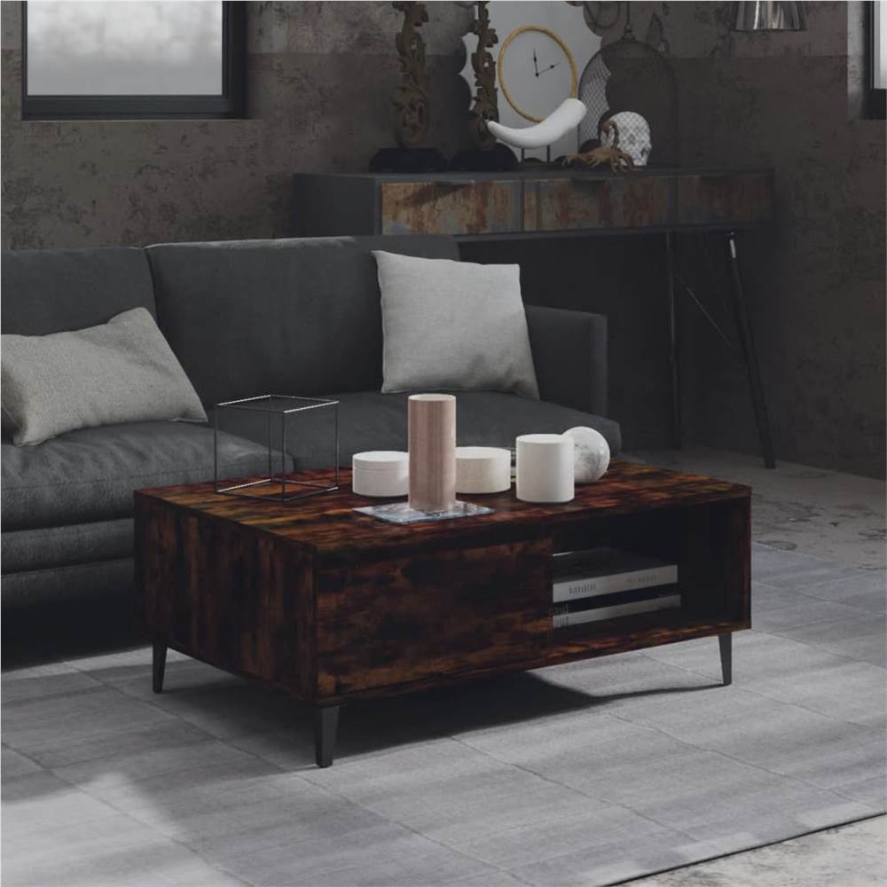 

Coffee Table Smoked Oak 90x60x35 cm Chipboard