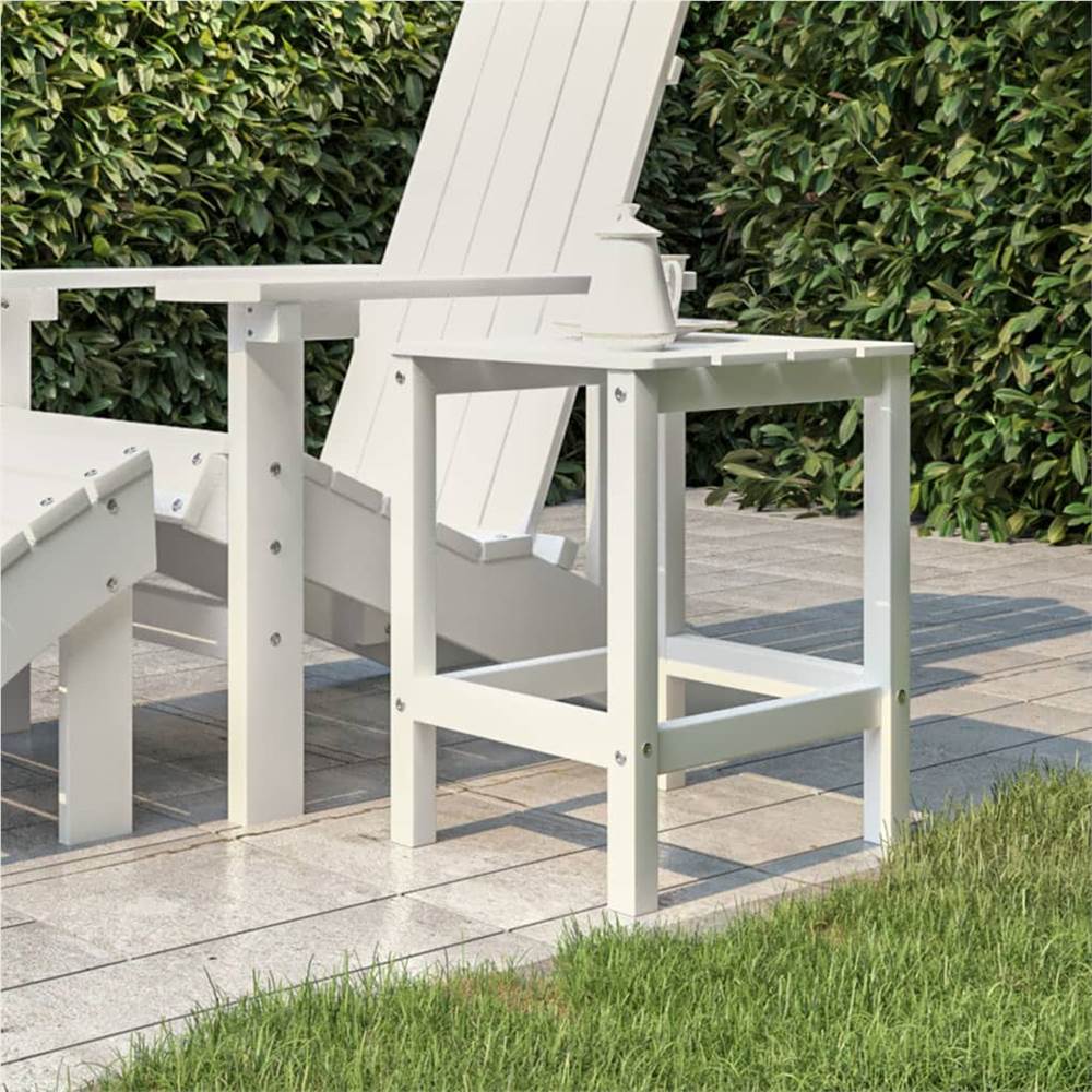 

Garden Adirondack Table White 38x38x46 cm HDPE