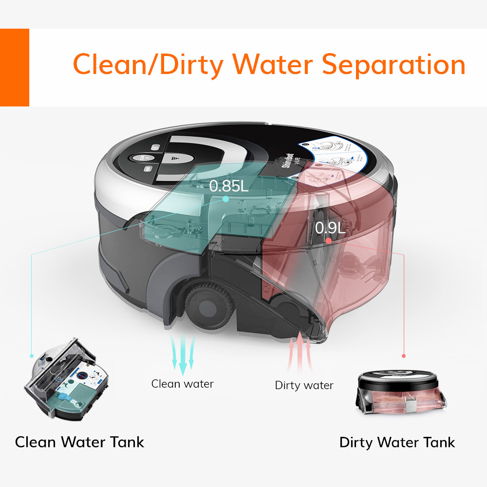 ILIFE W400 Floor Washing Robot US Plug