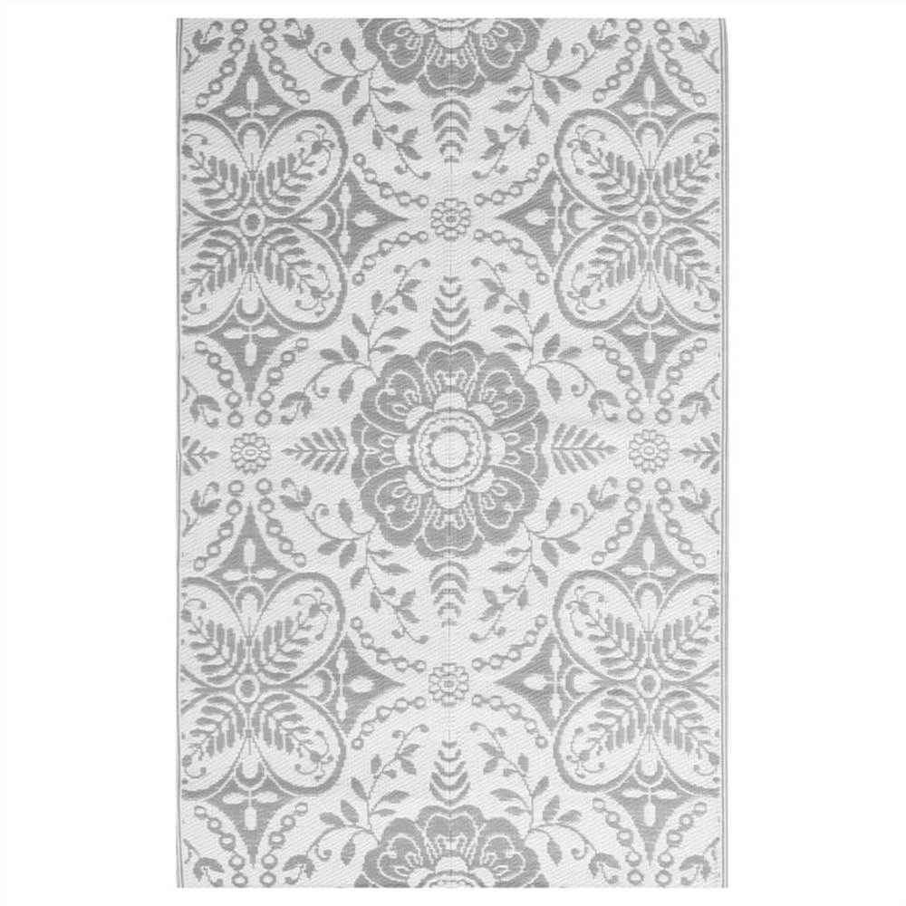 Outdoor Rug Light Grey 140x200 Cm PP 9 Outdoor Rug Light grey 140x200 cm PP