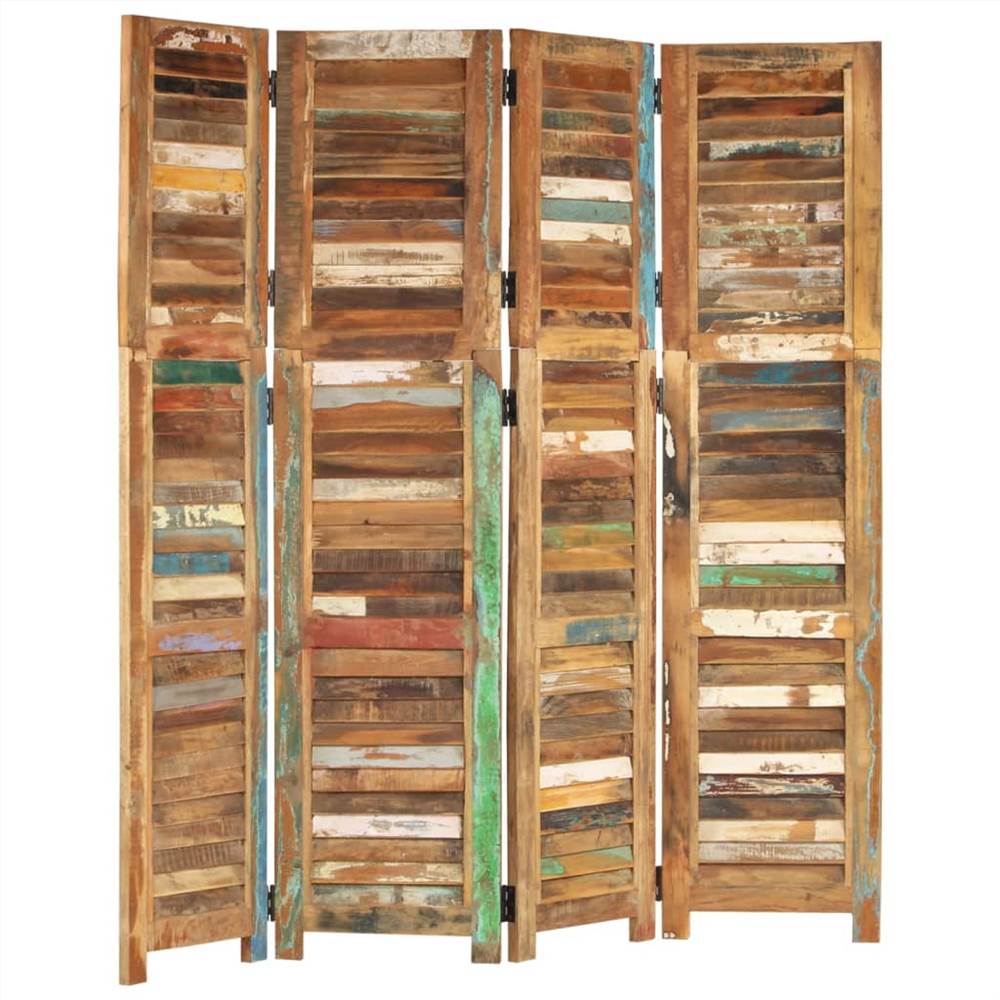 Room Divider 168 cm Solid Wood Reclaimed