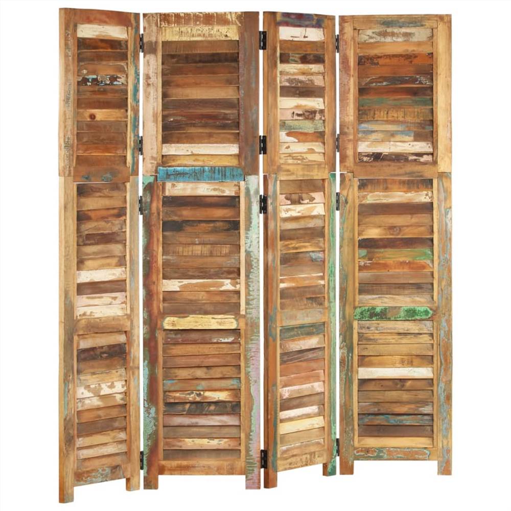 Room Divider 168 cm Solid Wood Reclaimed