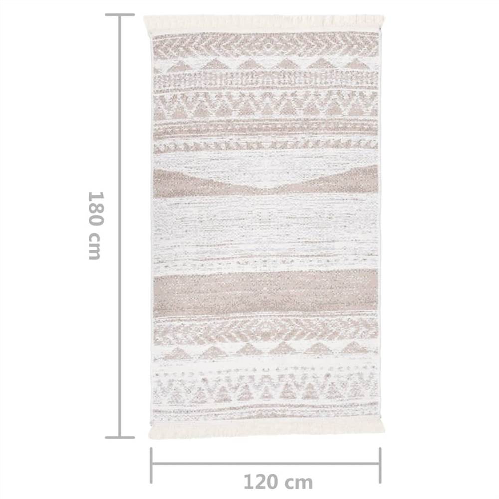Rug Beige 120x180 cm Cotton