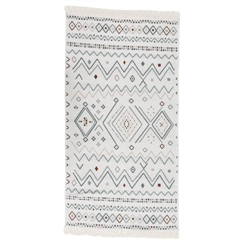 

Rug Beige and Blue 120x180 cm Cotton