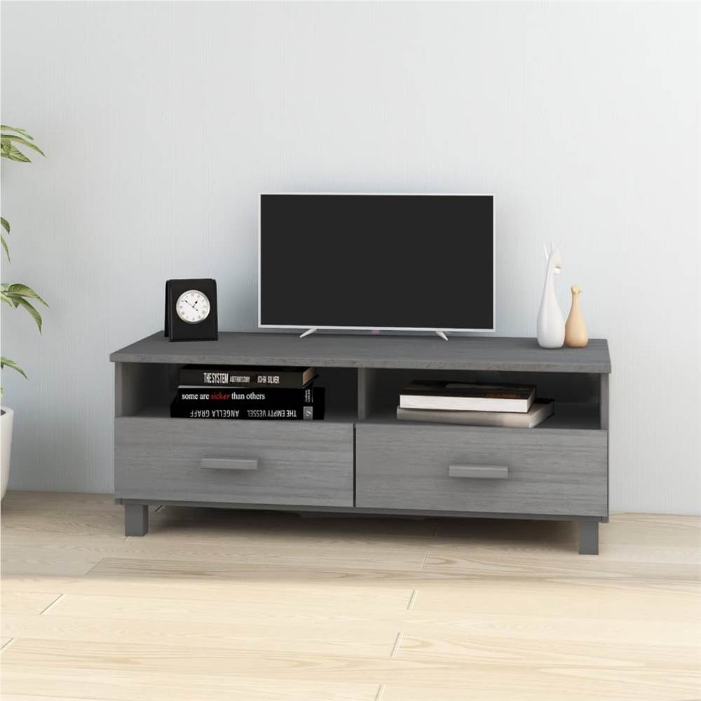 

TV Cabinet Dark Grey 106x40x40 cm Solid Wood Pine