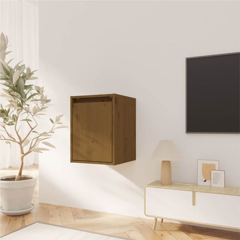 

Wall Cabinet Honey Brown 30x30x40 cm Solid Wood Pine