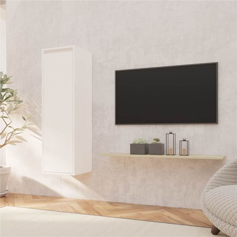 

Wall Cabinet White 30x30x100 cm Solid Pinewood