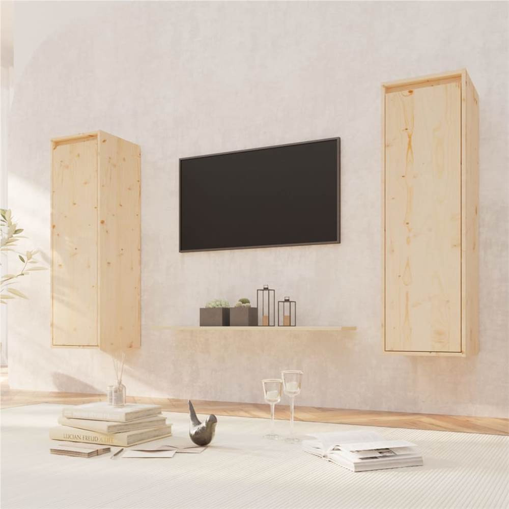 

Wall Cabinets 2 pcs 30x30x100 cm Solid Pinewood