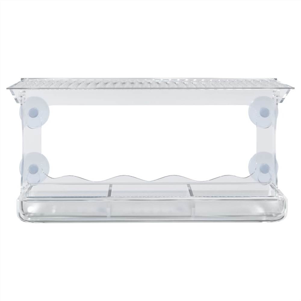 Window Bird Feeders 2 pcs Acrylic 30x12x15 cm