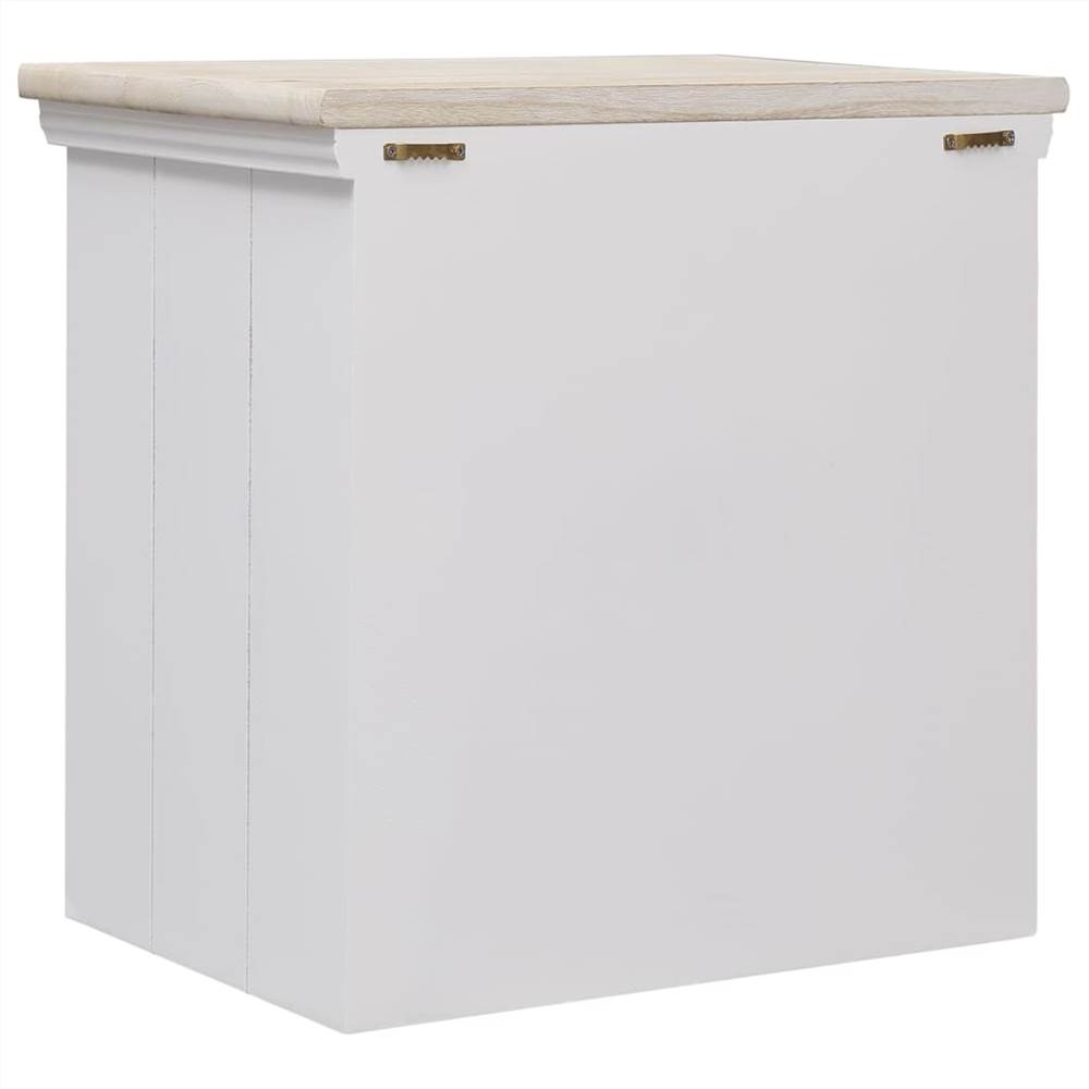 5 Piece Bathroom Furniture Set Solid Wood White