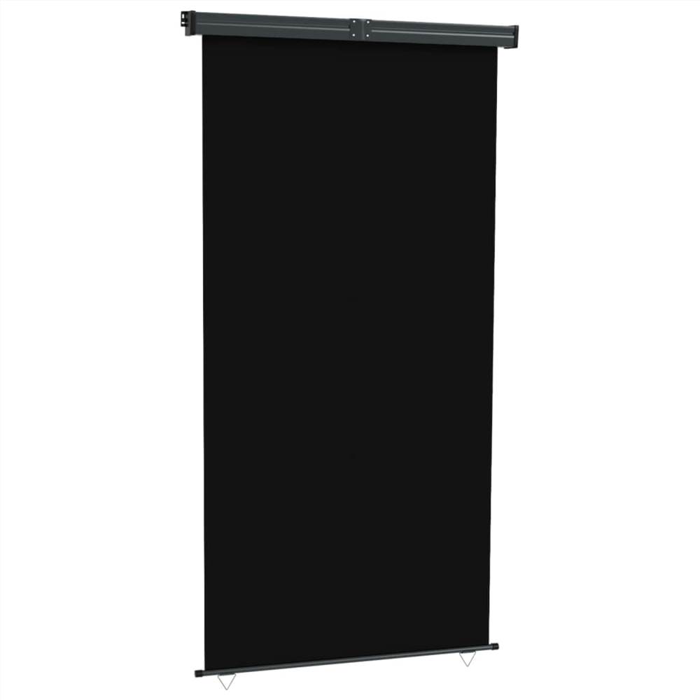 Balcony Side Awning 140x250 cm Black