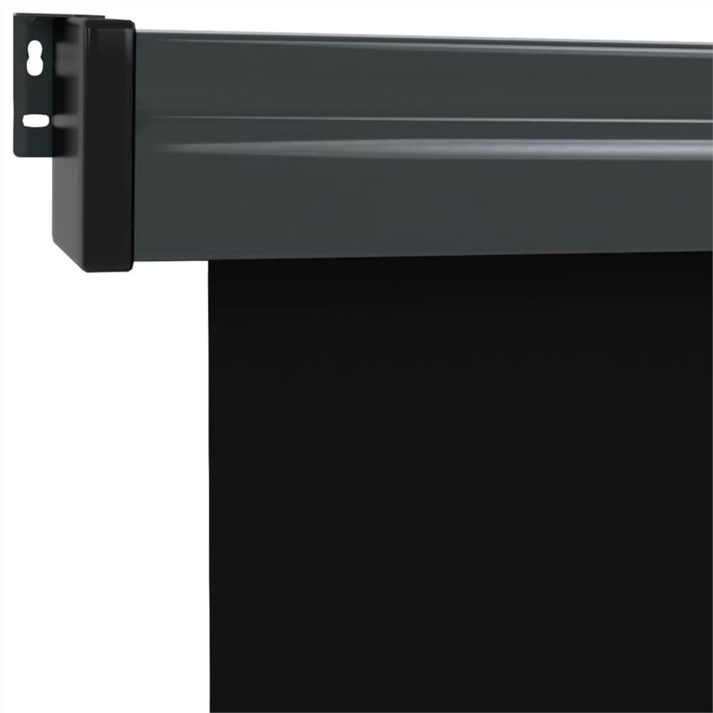 Balcony Side Awning 140x250 cm Black