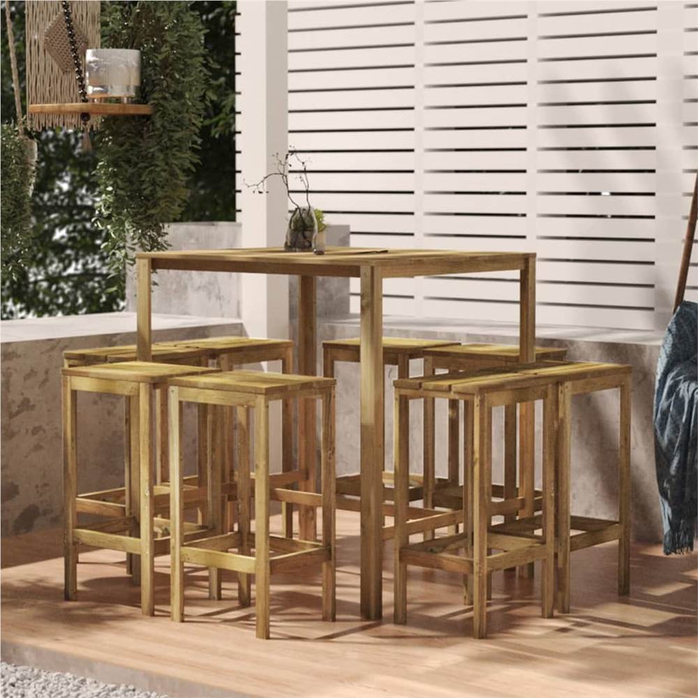 

Bar Table 110x100x110 cm Impregnated Pinewood