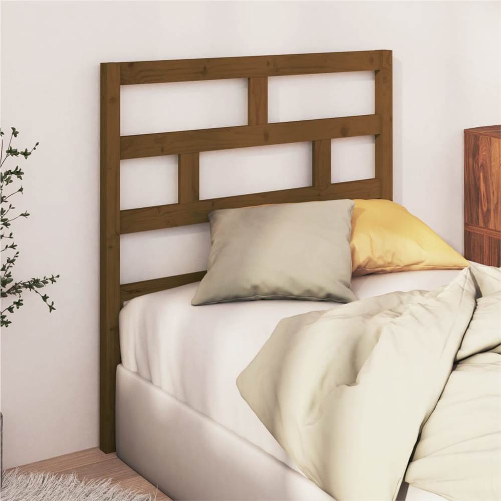 

Bed Headboard Honey Brown 106x4x100 cm Solid Wood Pine