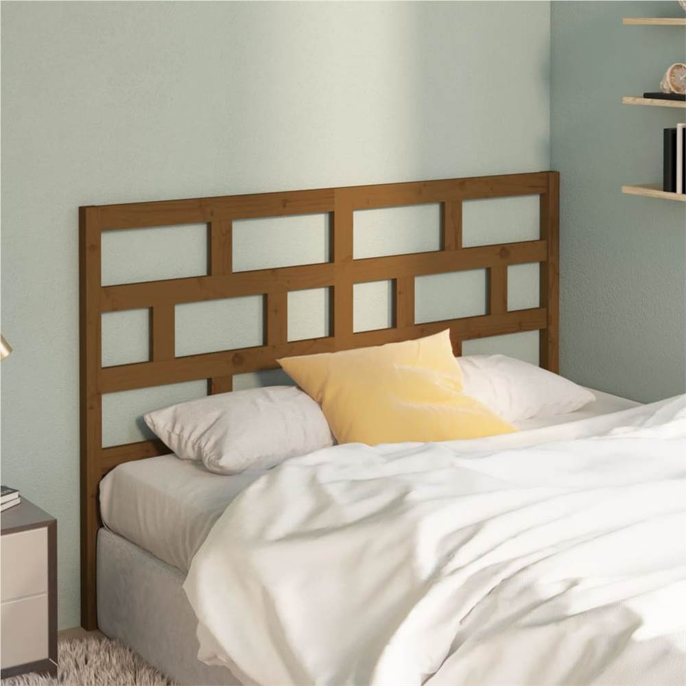 

Bed Headboard Honey Brown 126x4x100 cm Solid Wood Pine