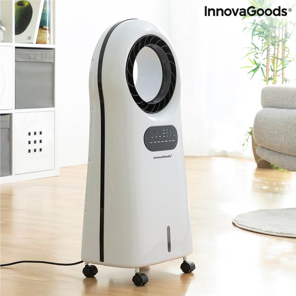 Portable Bladeless Evaporative Air Conditioner with LED 4 Functions
