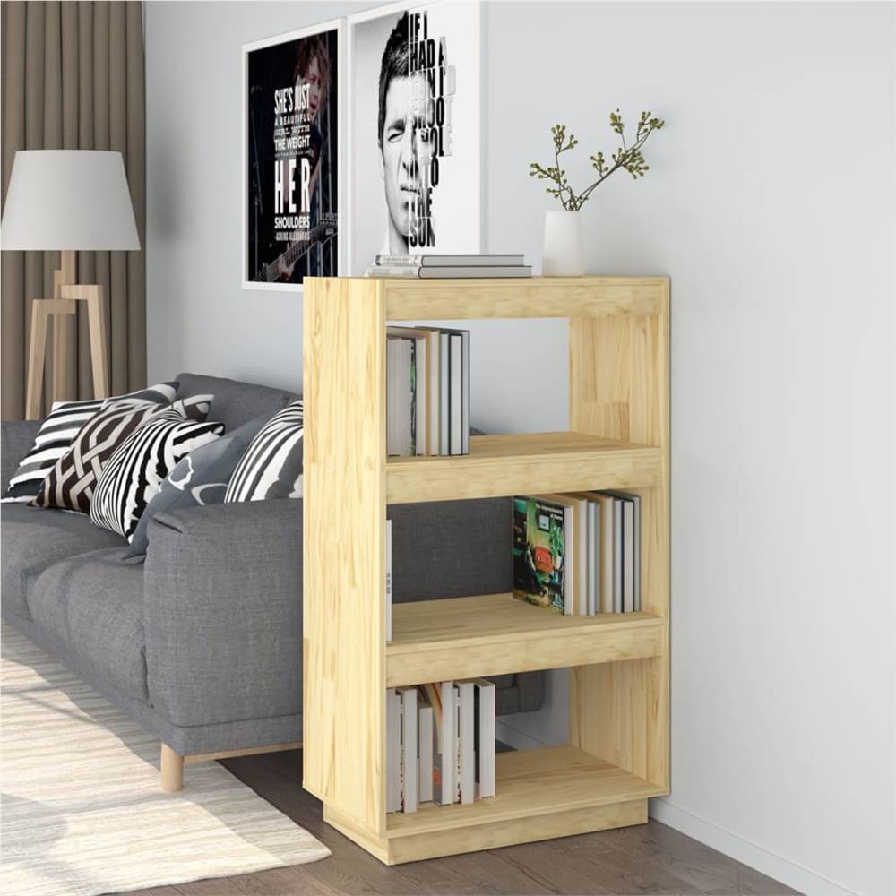 

Book Cabinet/Room Divider 60x35x103 cm Solid Pinewood