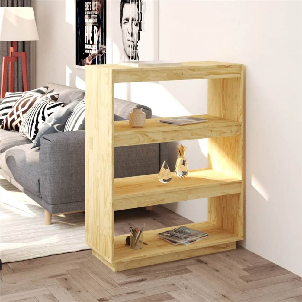 

Book Cabinet/Room Divider 80x35x103 cm Solid Pinewood