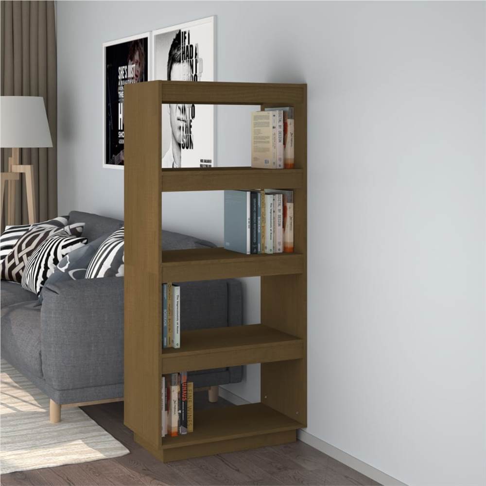 

Book Cabinet/Room Divider Honey Brown 60x35x135 cm Solid Pinewood