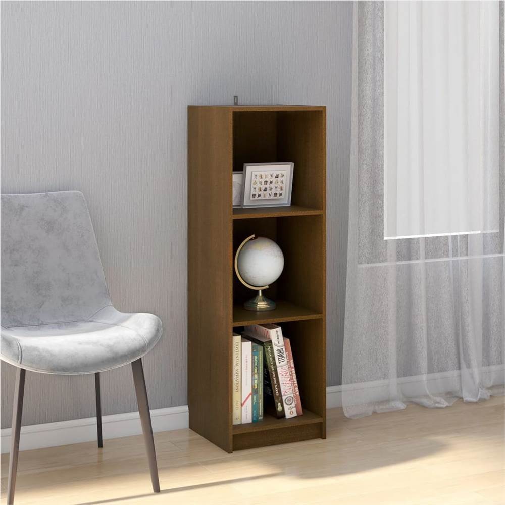 

Book Cabinet/Room Divider Honey Brown Solid Pinewood